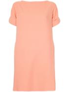 Oscar De La Renta Tie Back Shift Dress - Pink