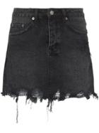 Ksubi Distressed Mini Skirt - Black
