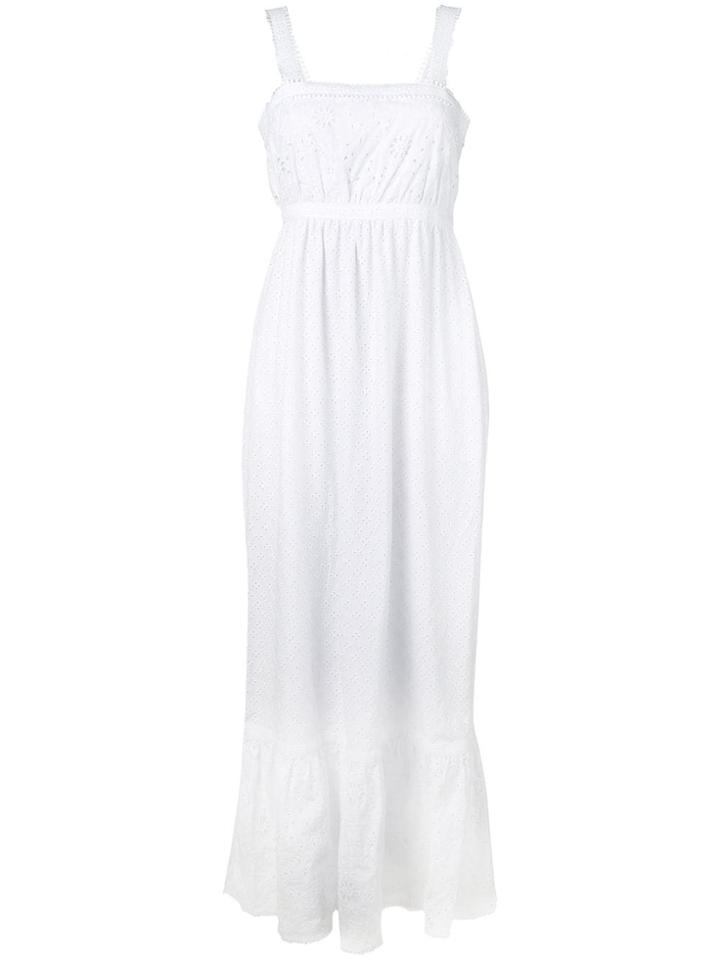 Twin-set Embroidered Maxi Dress - White