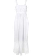 Twin-set Embroidered Maxi Dress - White