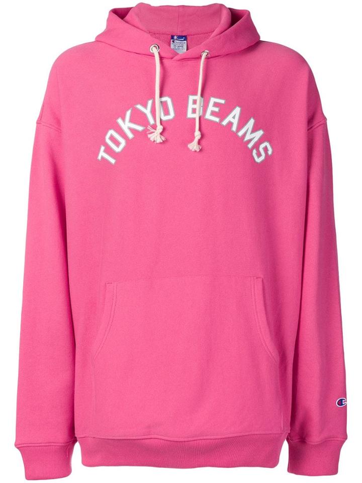 Champion Hooded Sweatshirt - Pink & Purple