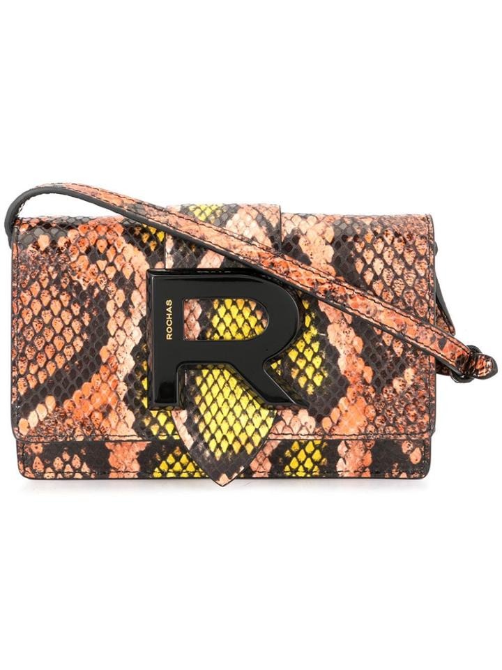Rochas Logo Plaque Mini Bag - Orange