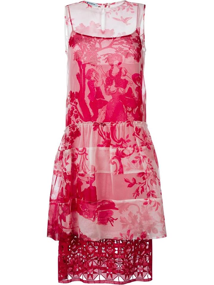 Dondup Printed Layered Dress