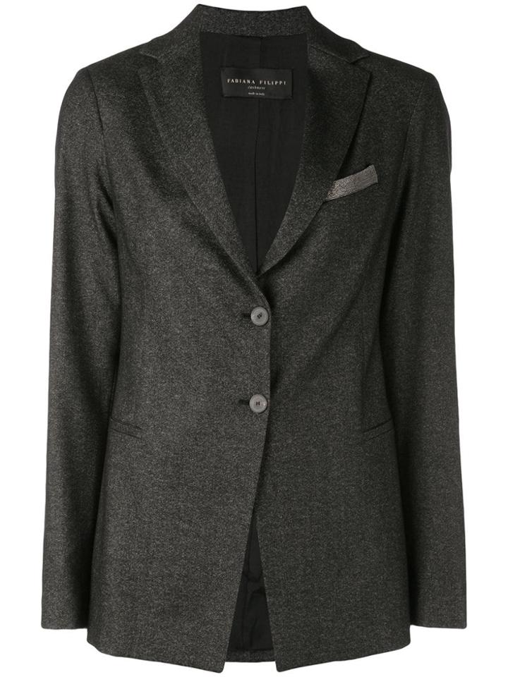 Fabiana Filippi Tailored Blazer - Grey