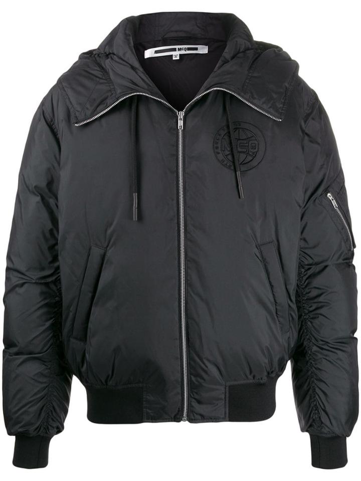 Mcq Alexander Mcqueen Zipped-up Bomber Jacket - Black