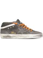 Golden Goose Deluxe Brand Mid Star Sneakers, Men's, Size: 42, Grey, Cotton/leather/rubber