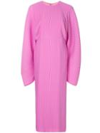 Solace London Oversized Sleeves Dress - Pink & Purple