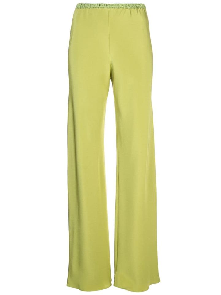 Peter Cohen High Rise Palazzo Trousers - Green