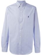 Ralph Lauren Slim Fit Striped Poplin Shirt - Blue