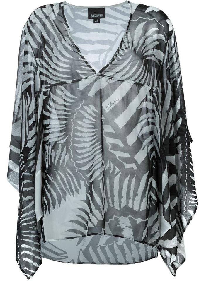 Just Cavalli Sheer Printed Kaftan