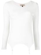 Murmur - Suspender T-shirt - Women - Cotton - Xs, White, Cotton