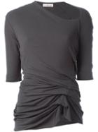 A.f.vandevorst '161 Farbis' Top, Women's, Size: 36, Grey, Cotton/spandex/elastane