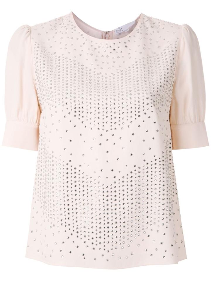 Nk Lumen Carmen Embellished Blouse - Pink