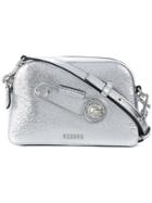 Versus Safety Pin Detail Crossbody Bag - Grey