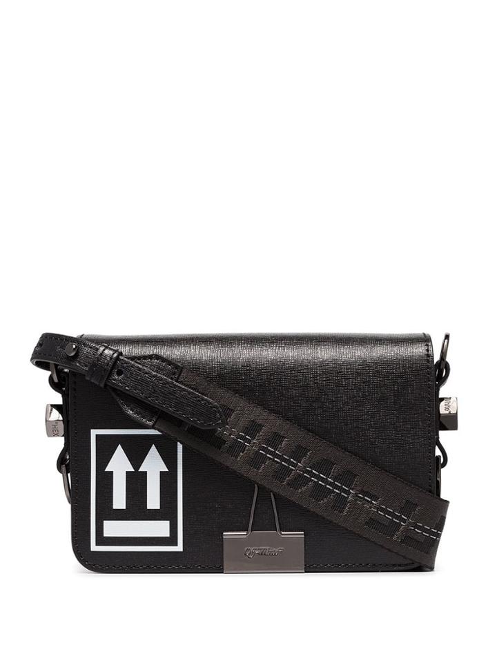 Off-white Mini Arrow-logo Shoulder Bag - Black
