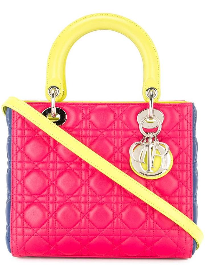 Christian Dior Pre-owned Lady Dior 2way Hand Bag - Pink