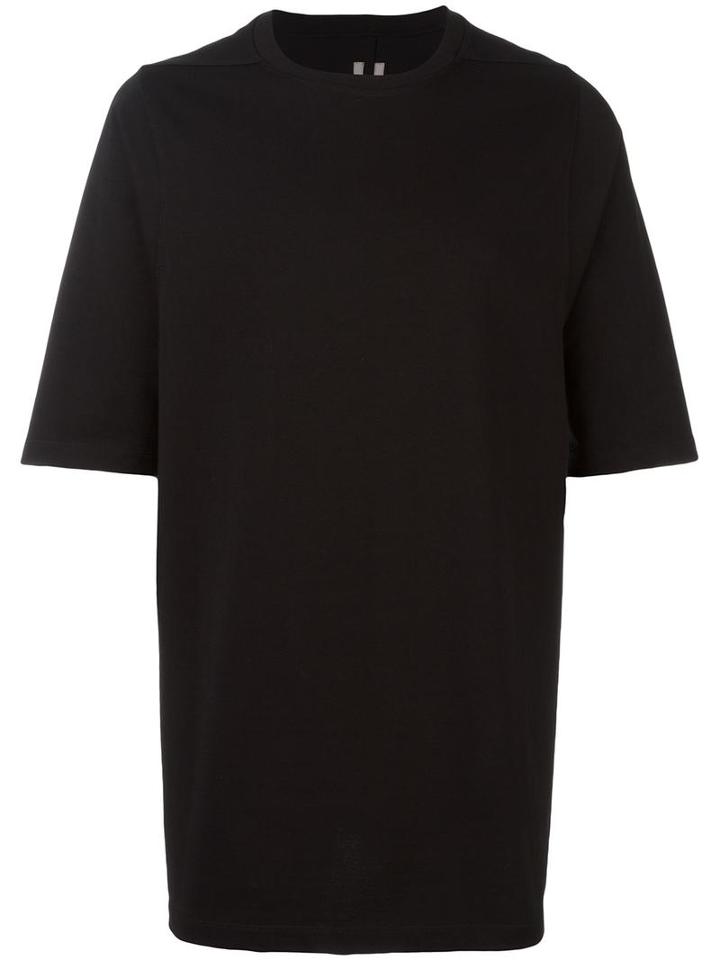 Rick Owens Oversized T-shirt, Men's, Size: Xl, Black, Cotton