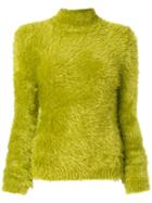 Marni High Neck Chenille Jumper - Green