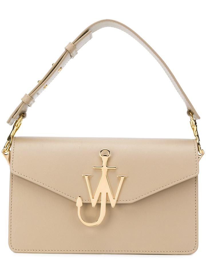 Jw Anderson Logo Shoulder Bag - Nude & Neutrals