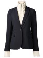 Veronica Beard Dickey Blazer, Women's, Size: 2, Blue, Spandex/elastane/wool
