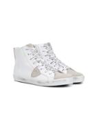 Philippe Model Kids Side Logo Sneakers - White