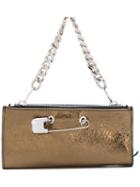 Sonia By Sonia Rykiel Safety Pin Detail Clutch, Women's, Grey, Leather
