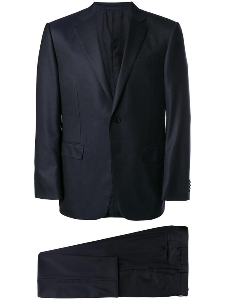 Ermenegildo Zegna 15milmil15 Micro Checked Suit - Blue