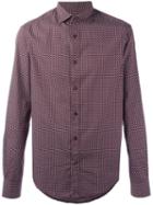 Armani Jeans Patterned Shirt, Men's, Size: Xl, Red, Cotton