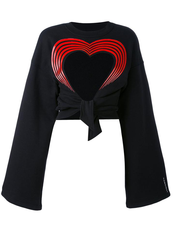 Y / Project - Cut Out Front Sweater - Women - Cotton/spandex/elastane - M, Black, Cotton/spandex/elastane