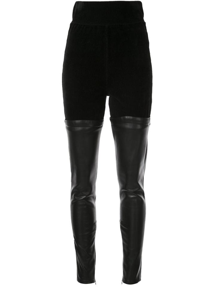 Muller Of Yoshiokubo Panelled Leggings - Black