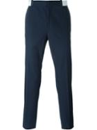 Alexander Mcqueen Straight Leg Chinos, Men's, Size: 48, Blue, Cotton/viscose/acetate