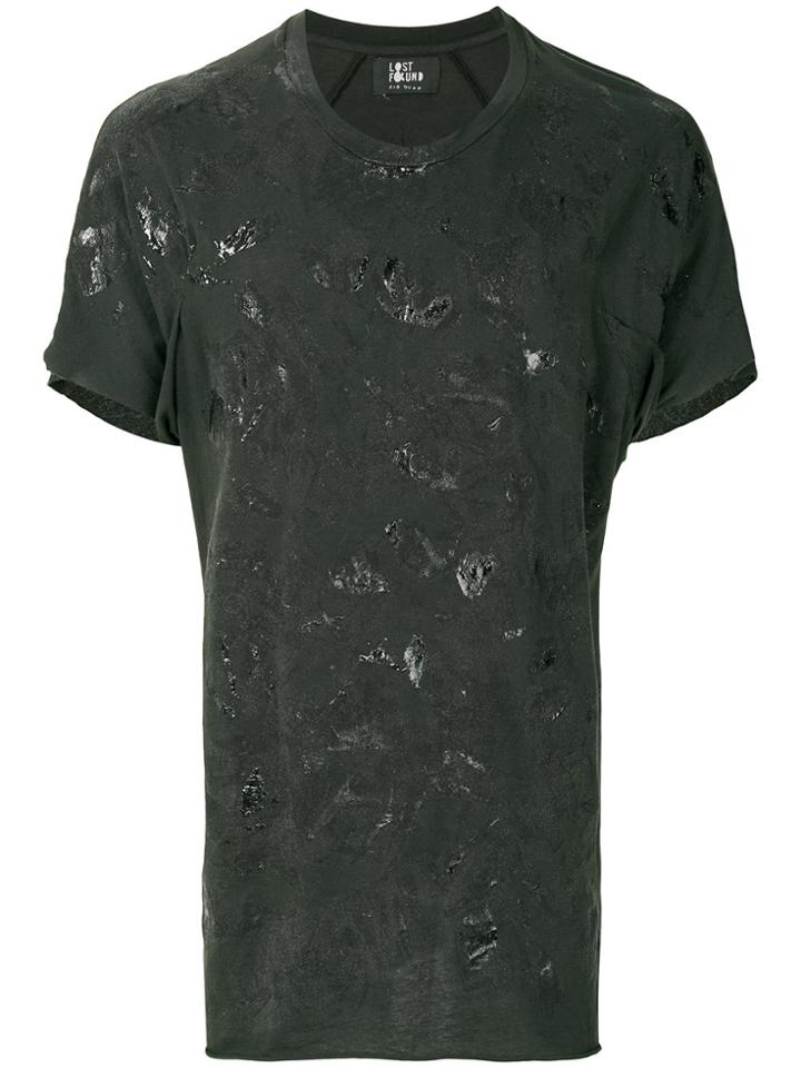 Lost & Found Ria Dunn Stain Effect T-shirt - Green