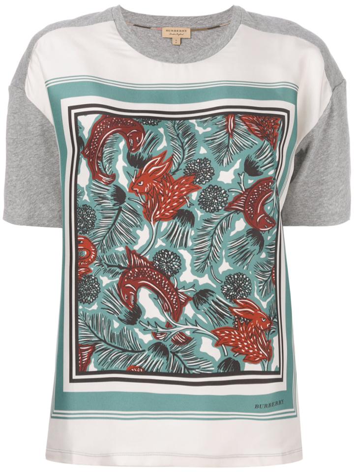 Burberry Beasts Print T-shirt - Grey