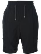 Devoa Track Shorts, Men's, Size: 3, Black, Elastodiene/polyester