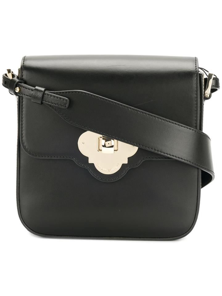 Emporio Armani Twist Lock Shoulder Bag - Black