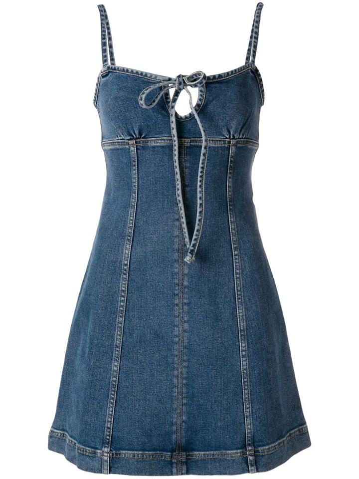 Alexa Chung A-line Denim Dress - Blue