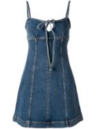 Alexa Chung A-line Denim Dress - Blue