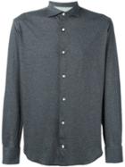 Eleventy Longsleeved Shirt, Men's, Size: 44, Grey, Cotton
