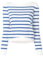 Blugirl Stripe Fitted Sweater - White