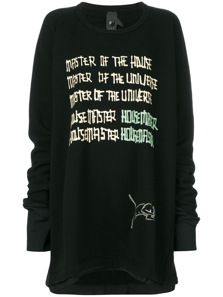 Bernhard Willhelm Master Of The Universe Sweatshirt - Black