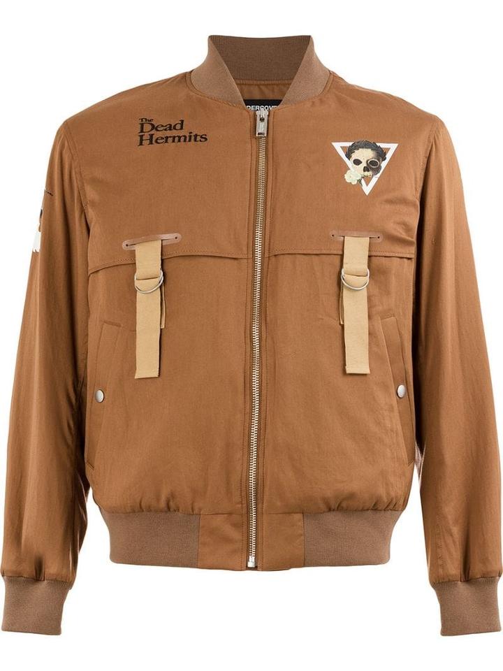 Undercover Ma-1 The Dead Hermits Bomber Jacket - Brown
