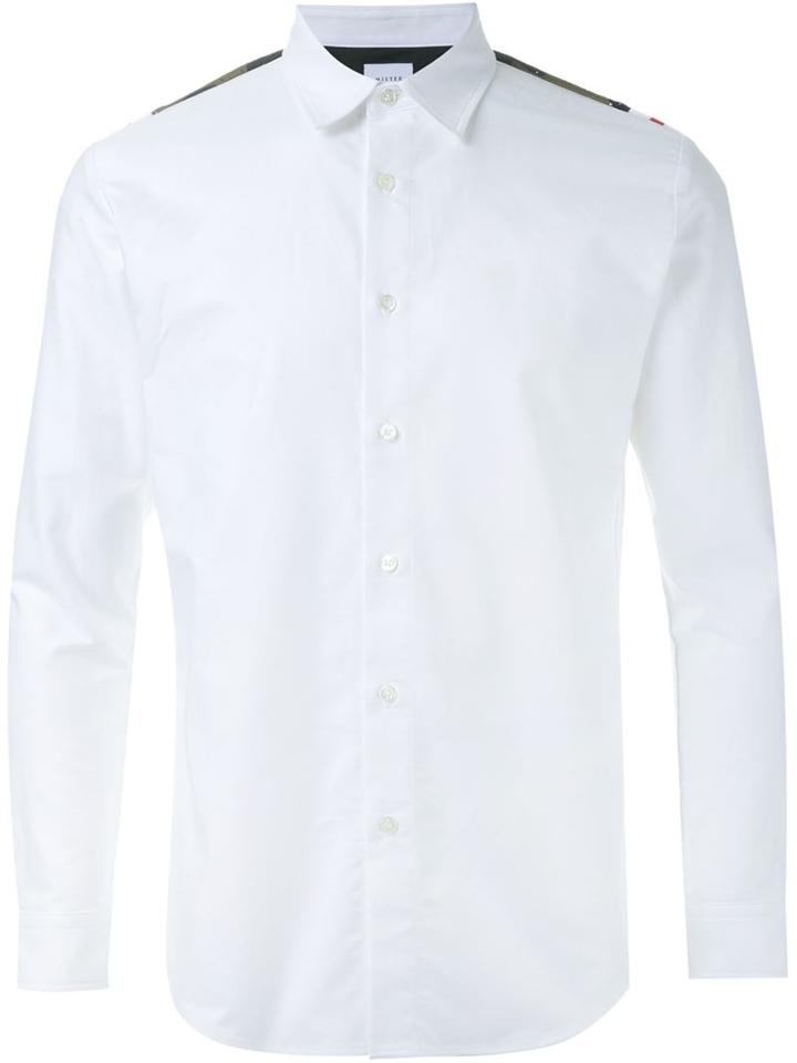 Mr. Gentleman Contrast Yoke Shirt