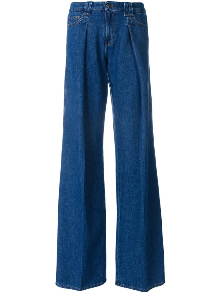 Red Valentino Flared Wide-leg Jeans - Blue