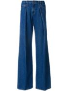 Red Valentino Flared Wide-leg Jeans - Blue