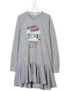 Fendi Kids Babydoll Dress - Grey