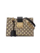 Gucci Padlock Small Gg Bees Shoulder Bag - Neutrals