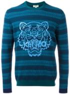 Kenzo Tiger Sweatshirt, Men's, Size: Large, Blue, Cotton