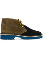 Pollini Panelled Desert Boots