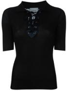 Iceberg Tie Collar Ribbed Jersey