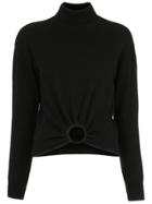 Nk Hoop Detail Knit Blouse - Black